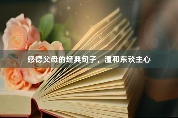 感德父母的经典句子，温和东谈主心